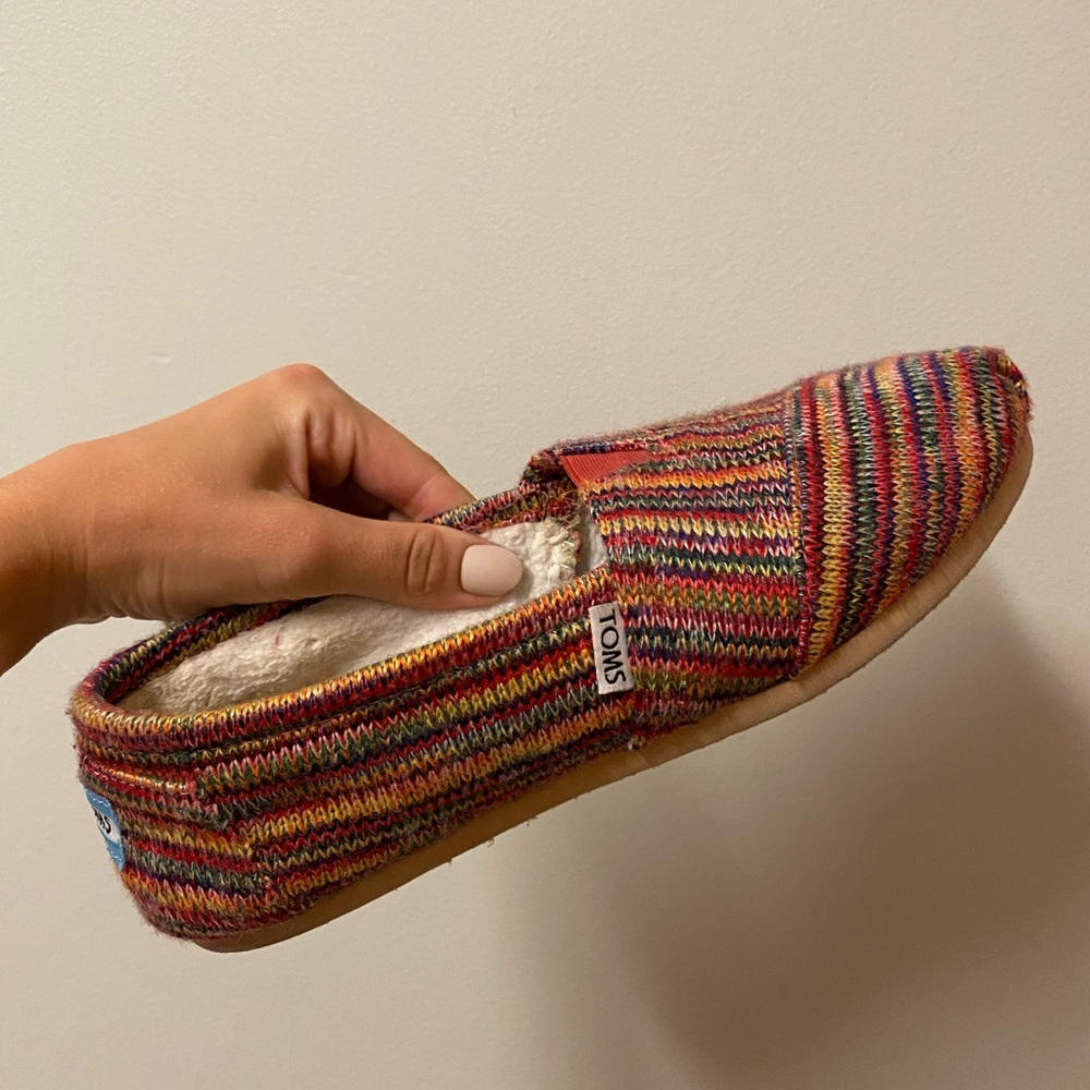 Colorful Woven Fur-Lined Toms